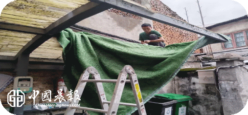 棚顶除险护平安 百姓说事解民忧 | 周路口街道金家弄社区及时处置停车棚安全隐患